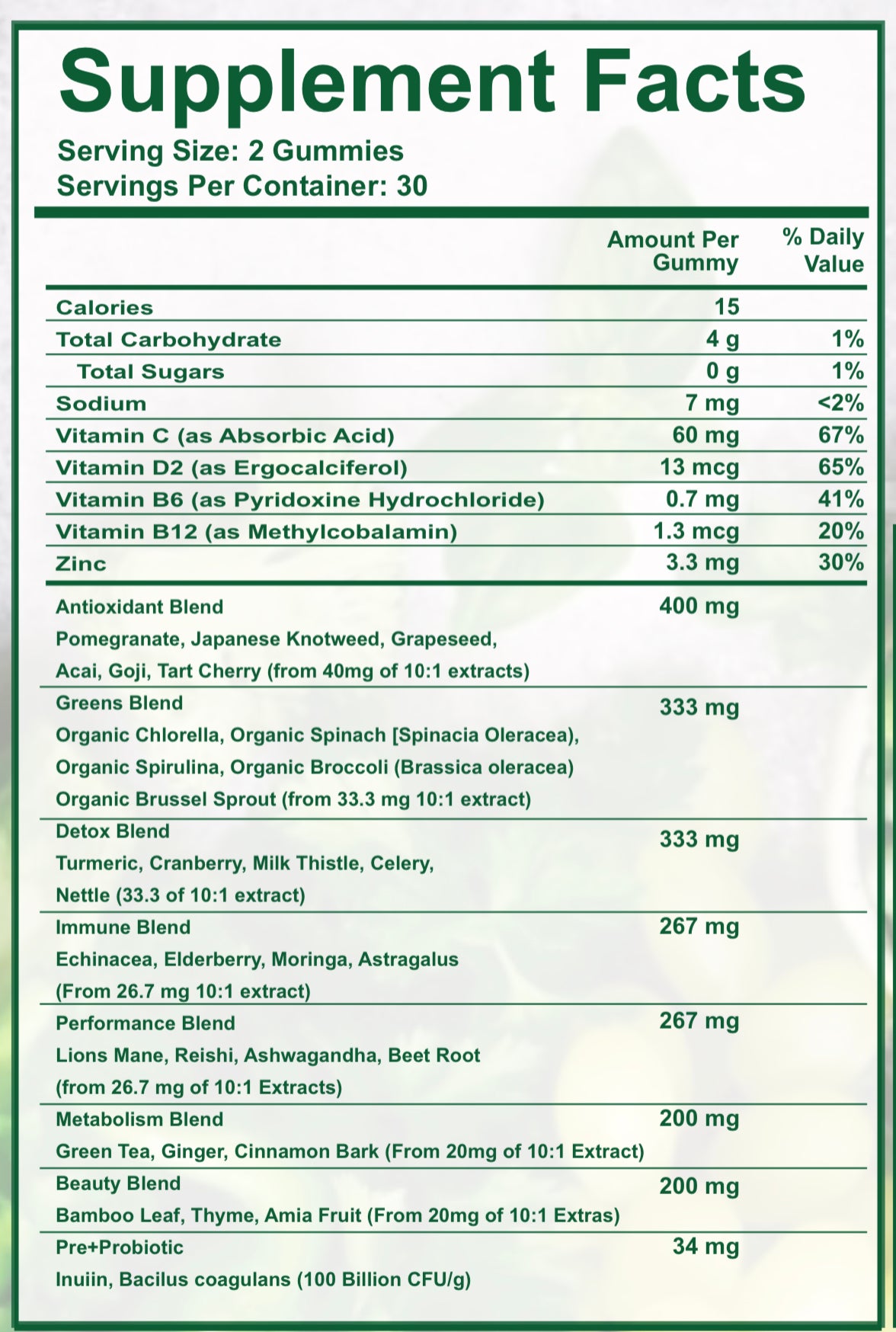 Super Greens Vitamin 🌱 Gummies